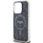 Guess MagSafe dėklas iPhone 15 Pro Max – juodas