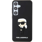 Karl Lagerfeld 3D Rubber Ikonik dėklas Galaxy S24 – juodas