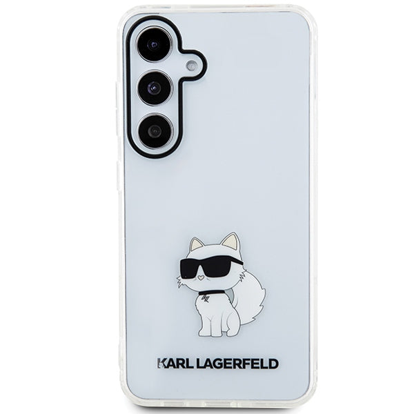 Karl Lagerfeld Choupette dėklas Samsung Galaxy S24 – skaidrus