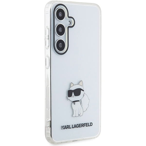 Karl Lagerfeld Choupette dėklas Samsung Galaxy S24 – skaidrus