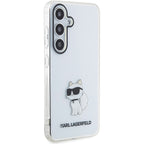 Karl Lagerfeld Choupette dėklas Samsung Galaxy S24 – skaidrus