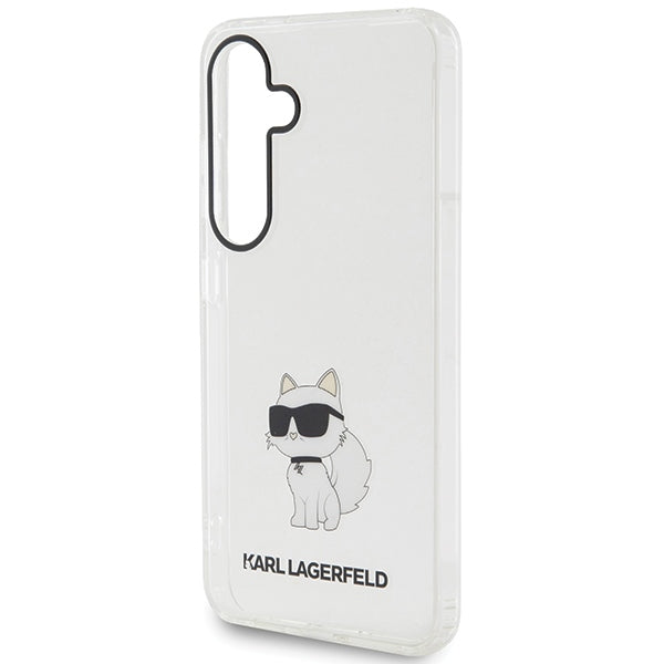 Karl Lagerfeld Choupette dėklas Samsung Galaxy S24 – skaidrus
