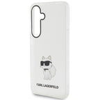 Karl Lagerfeld Choupette dėklas Samsung Galaxy S24 – skaidrus