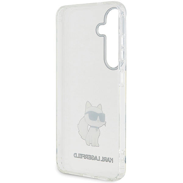 Karl Lagerfeld Choupette dėklas Samsung Galaxy S24 – skaidrus
