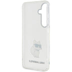 Karl Lagerfeld Choupette dėklas Samsung Galaxy S24 – skaidrus