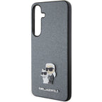 Karl Lagerfeld Saffiano dėklas Galaxy S24 – pilkas