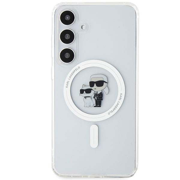 Karl Lagerfeld MagSafe dėklas Galaxy S24 – skaidrus