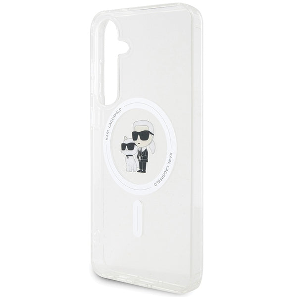 Karl Lagerfeld MagSafe dėklas Galaxy S24 – skaidrus