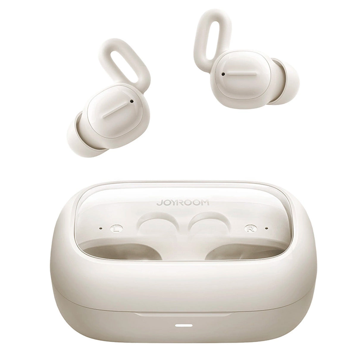 Joyroom JR-TS1 Cozydots serijos belaidės TWS ausinės, skirtos miegui ANC Bluetooth 5.3 – balta