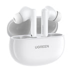 Ugreen HiTune T6 belaidės ausinės su ANC funkcija + USB-A – USB-C laidas – baltos -- Headphones
