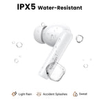 Ugreen HiTune T6 belaidės ausinės su ANC funkcija + USB-A – USB-C laidas – baltos -- Headphones