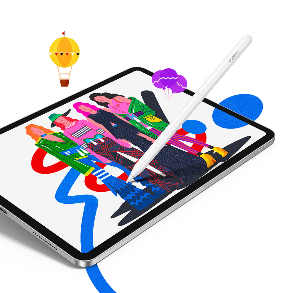 Ugreen LP653 liestinis pieštukas su belaidžiu įkrovimu iPad planšetėms – baltas -- iPad