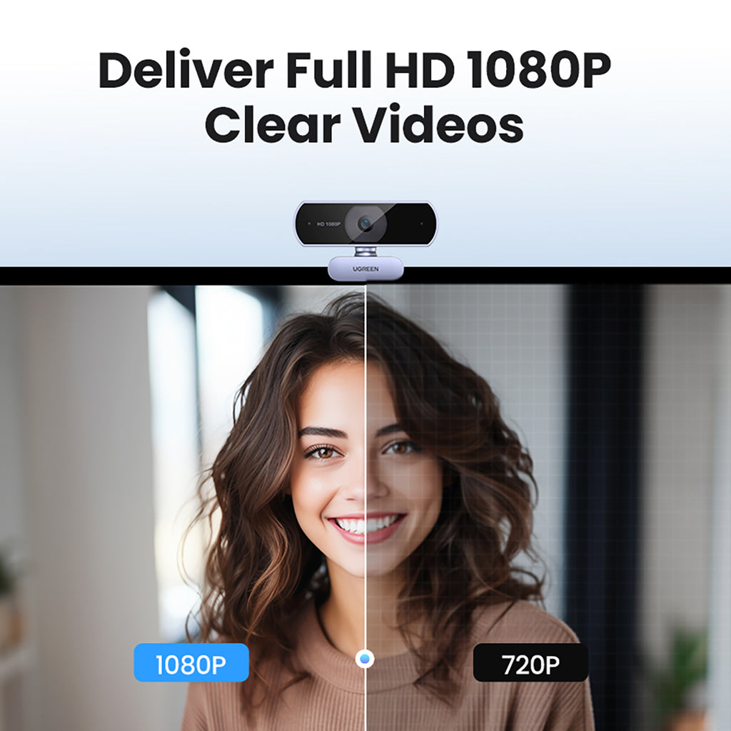Ugreen CM678 USB HD Interneto kamera - Pilka -- Uncategorized
