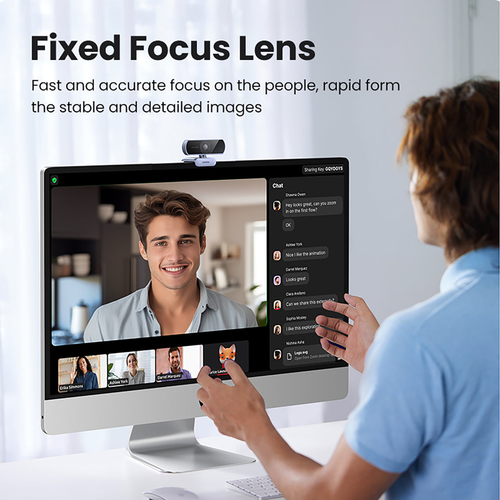 Ugreen CM678 USB HD Interneto kamera - Pilka -- Uncategorized