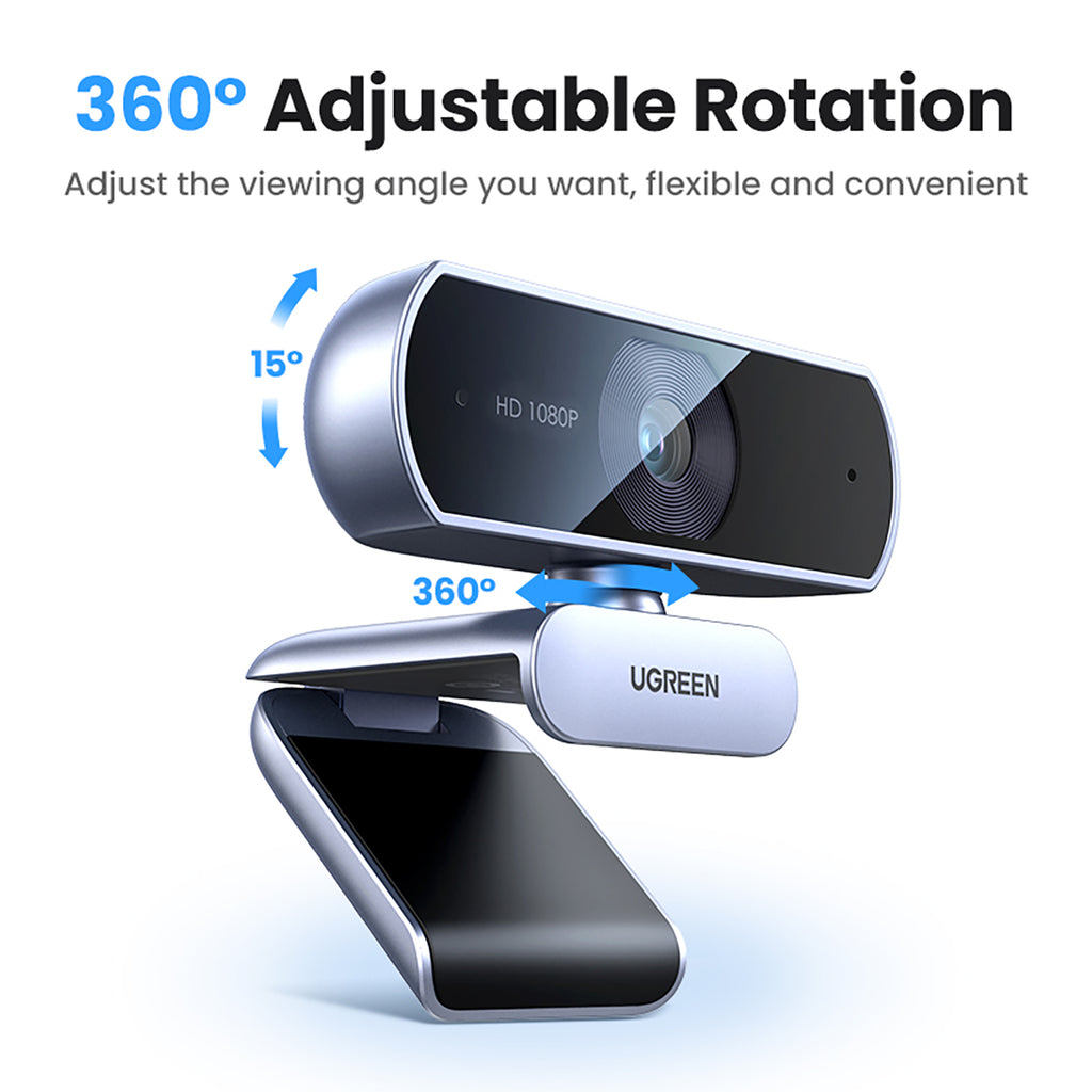 Ugreen CM678 USB HD Interneto kamera - Pilka -- Uncategorized