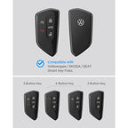 Dėklas Spigen VK100 Volkswagen / Seat / Škoda automobilio raktui, juodas -- SPIGEN//Akcesoria