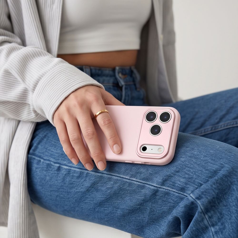 Dėklas Tech-Protect Uniq MagSafe CC iPhone 17 Pro / 18 Pro, šviesiai rožinis -- iPhone 17 Pro, iPhone 18 Pro