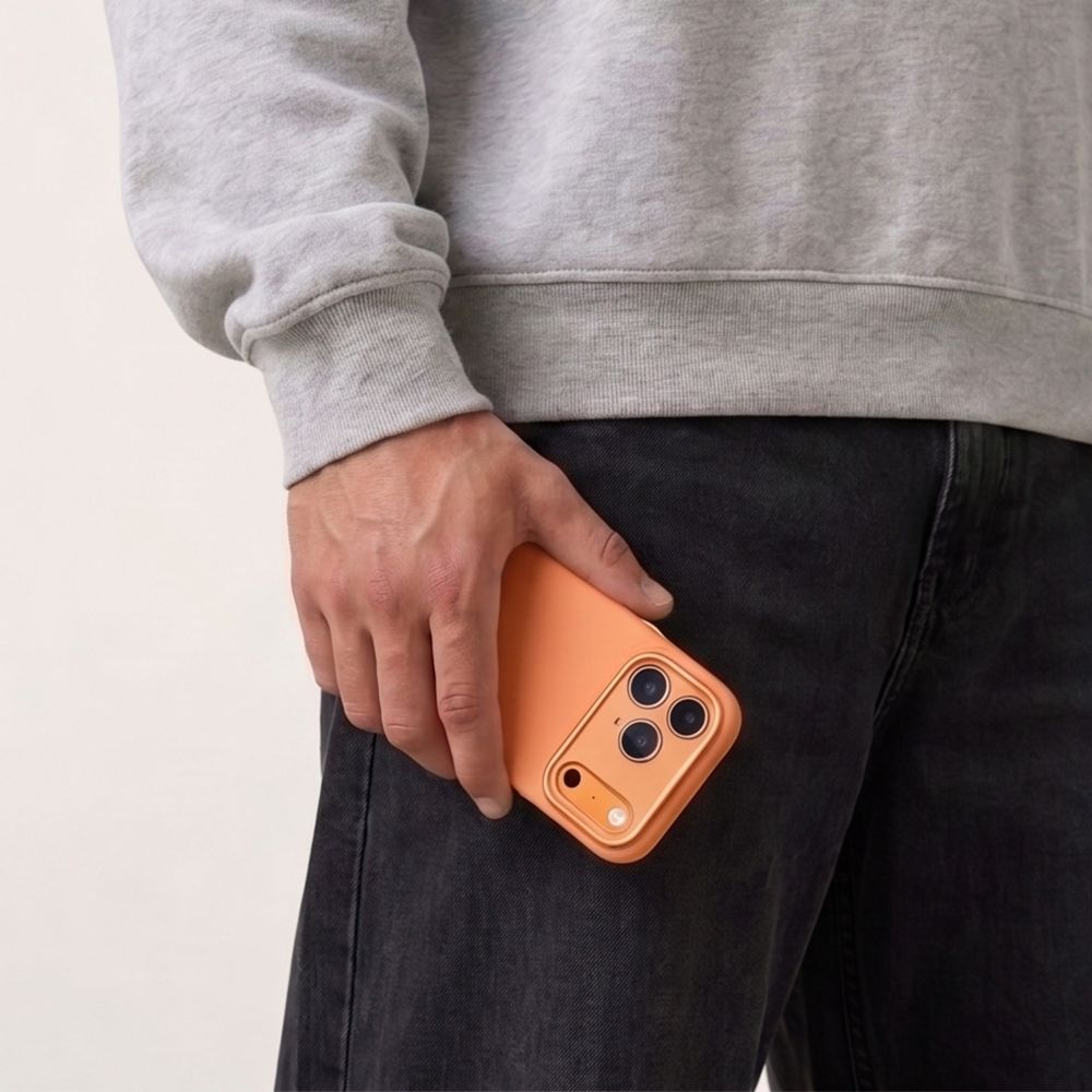 Dėklas Tech-Protect Uniq MagSafe CC iPhone 17 Pro Max / 18 Pro Max, kosminis oranžinis -- iPhone 17 Pro Max, iPhone 18...