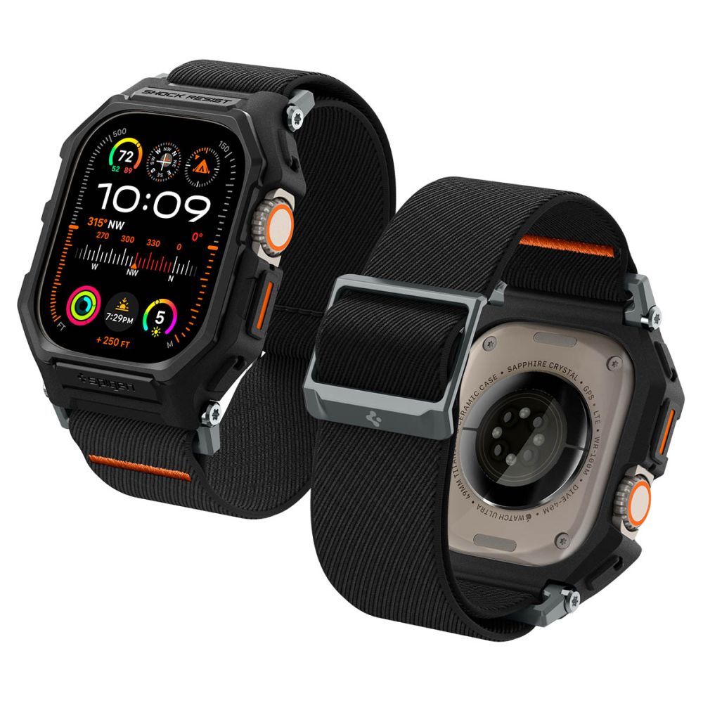 Spigen Lite Fit Pro dirželis Apple Watch Ultra 49 mm – juodas