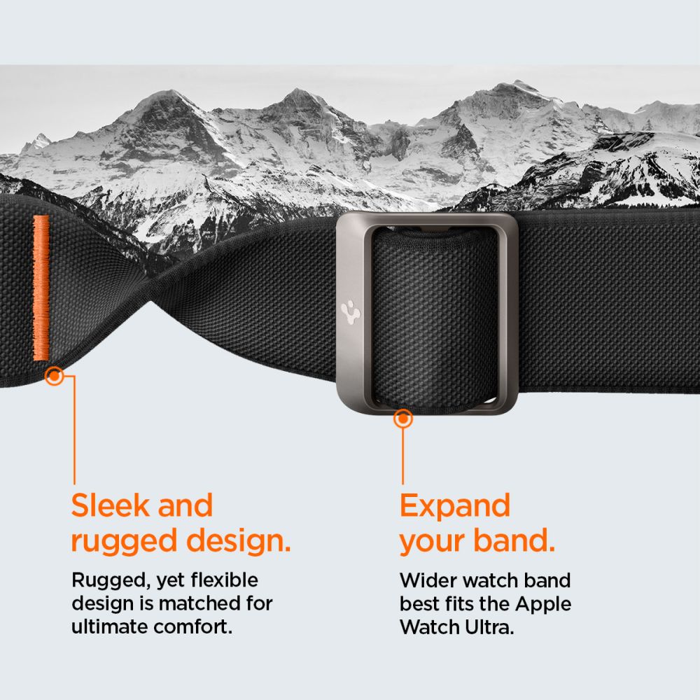 Spigen Lite Fit Pro dirželis Apple Watch Ultra 49 mm – juodas