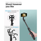 Spigen S560W Bluetooth asmenukių lazda su trikoju - juoda -- Selfie Sticks & Tripods
