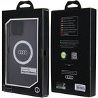 Audi MagSafe dėklas iPhone 13 Pro Max – juodas