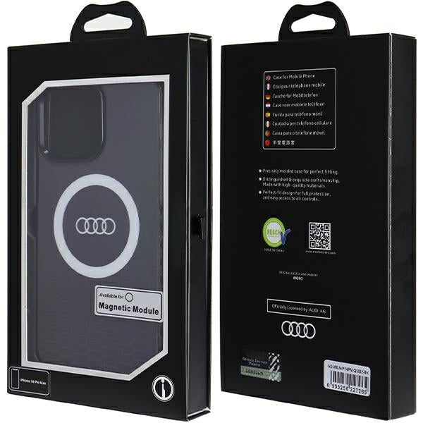 Audi MagSafe dėklas iPhone 14 Pro Max – juodas