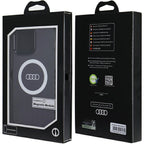 Audi MagSafe dėklas iPhone 14 Pro Max – juodas