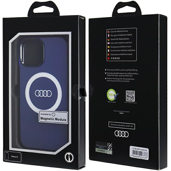 Audi MagSafe dėklas iPhone 15/14/13 – mėlynas