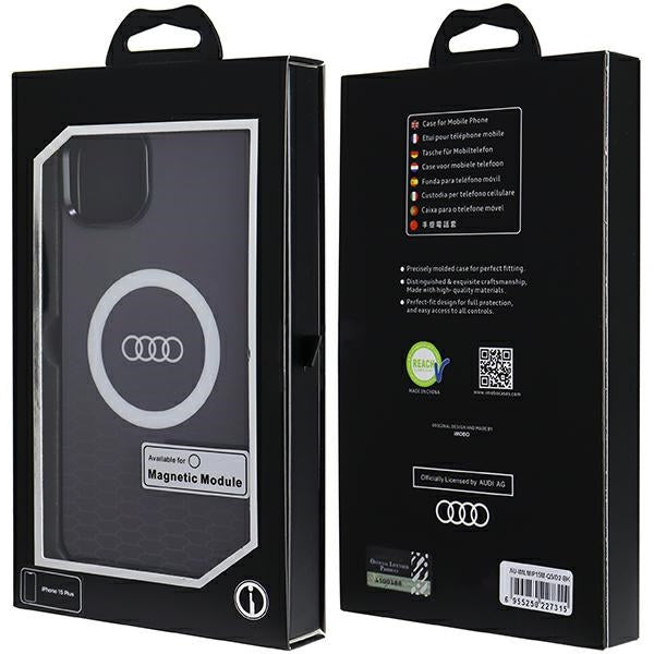 Audi MagSafe dėklas iPhone 15 Plus/14 Plus – juodas
