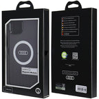 Audi MagSafe dėklas iPhone 15 Plus/14 Plus – juodas