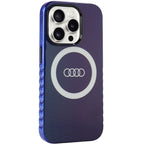 Audi MagSafe dėklas iPhone 15 Pro – mėlynas