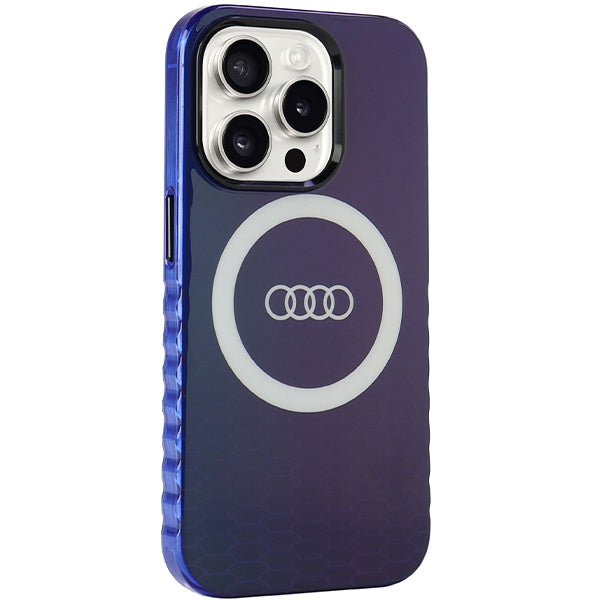 Audi MagSafe dėklas iPhone 15 Pro – mėlynas