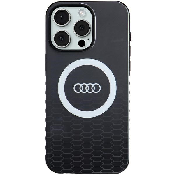 Audi MagSafe dėklas iPhone 15 Pro Max – juodas