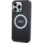 Audi MagSafe dėklas iPhone 15 Pro Max – juodas