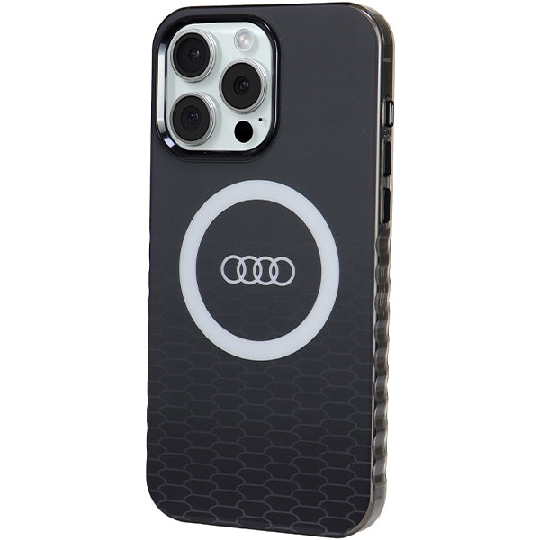 Audi MagSafe dėklas iPhone 15 Pro Max – juodas