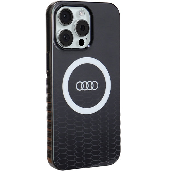 Audi MagSafe dėklas iPhone 15 Pro Max – juodas