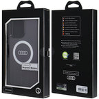 Audi MagSafe dėklas iPhone 15 Pro Max – juodas