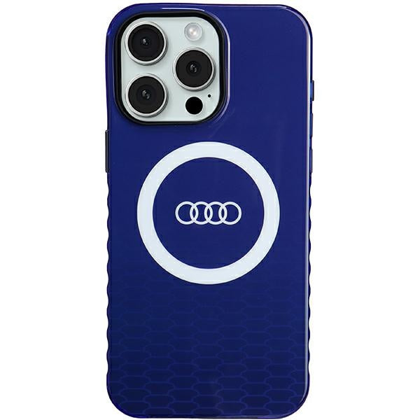 Audi MagSafe dėklas iPhone 15 Pro Max – mėlynas