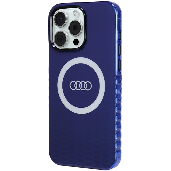 Audi MagSafe dėklas iPhone 15 Pro Max – mėlynas