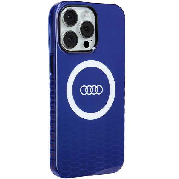 Audi MagSafe dėklas iPhone 15 Pro Max – mėlynas