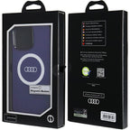 Audi MagSafe dėklas iPhone 15 Pro Max – mėlynas