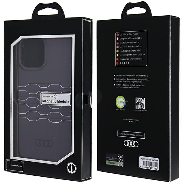 Audi MagSafe dėklas iPhone 13 Pro Max – juodas