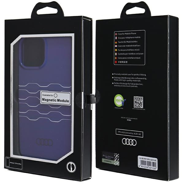Audi MagSafe dėklas iPhone 13 Pro Max – mėlynas