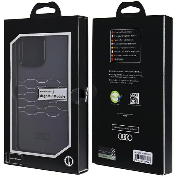 Audi MagSafe dėklas iPhone 14 Pro Max – juodas