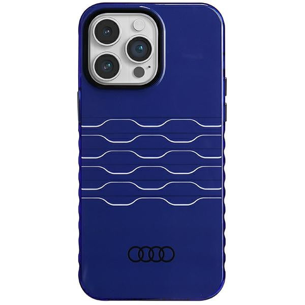 Audi MagSafe dėklas iPhone 14 Pro Max – mėlynas