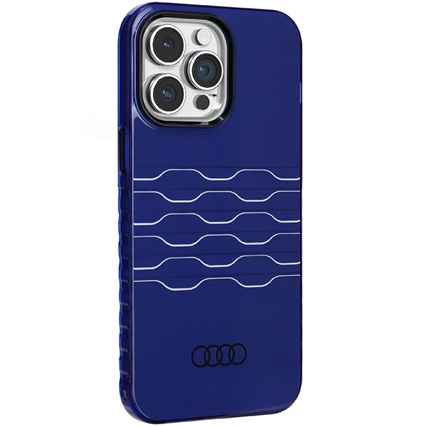 Audi MagSafe dėklas iPhone 14 Pro Max – mėlynas