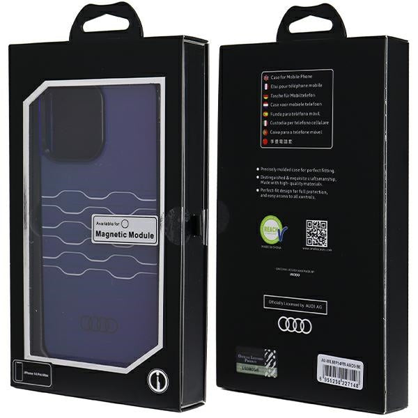 Audi MagSafe dėklas iPhone 14 Pro Max – mėlynas