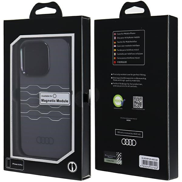 Audi IML MagSafe dėklas iPhone 14 Pro – juodas