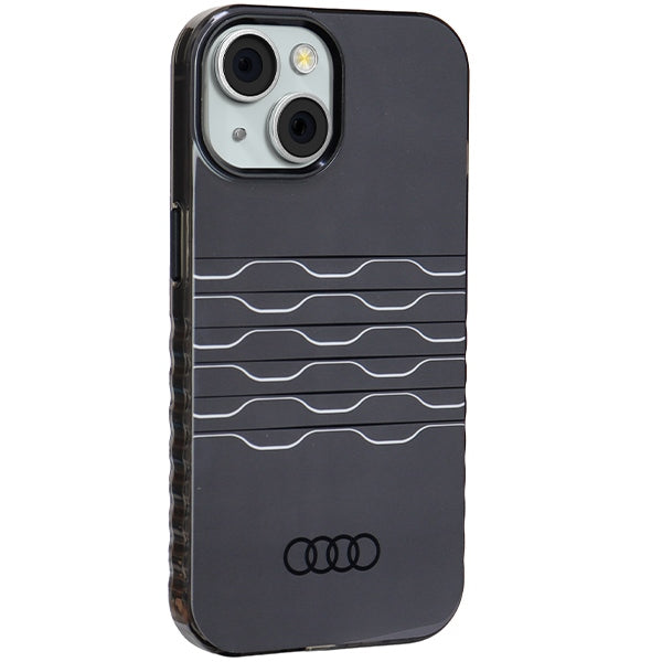 Audi MagSafe dėklas iPhone 15/14/13 6.1 – juodas